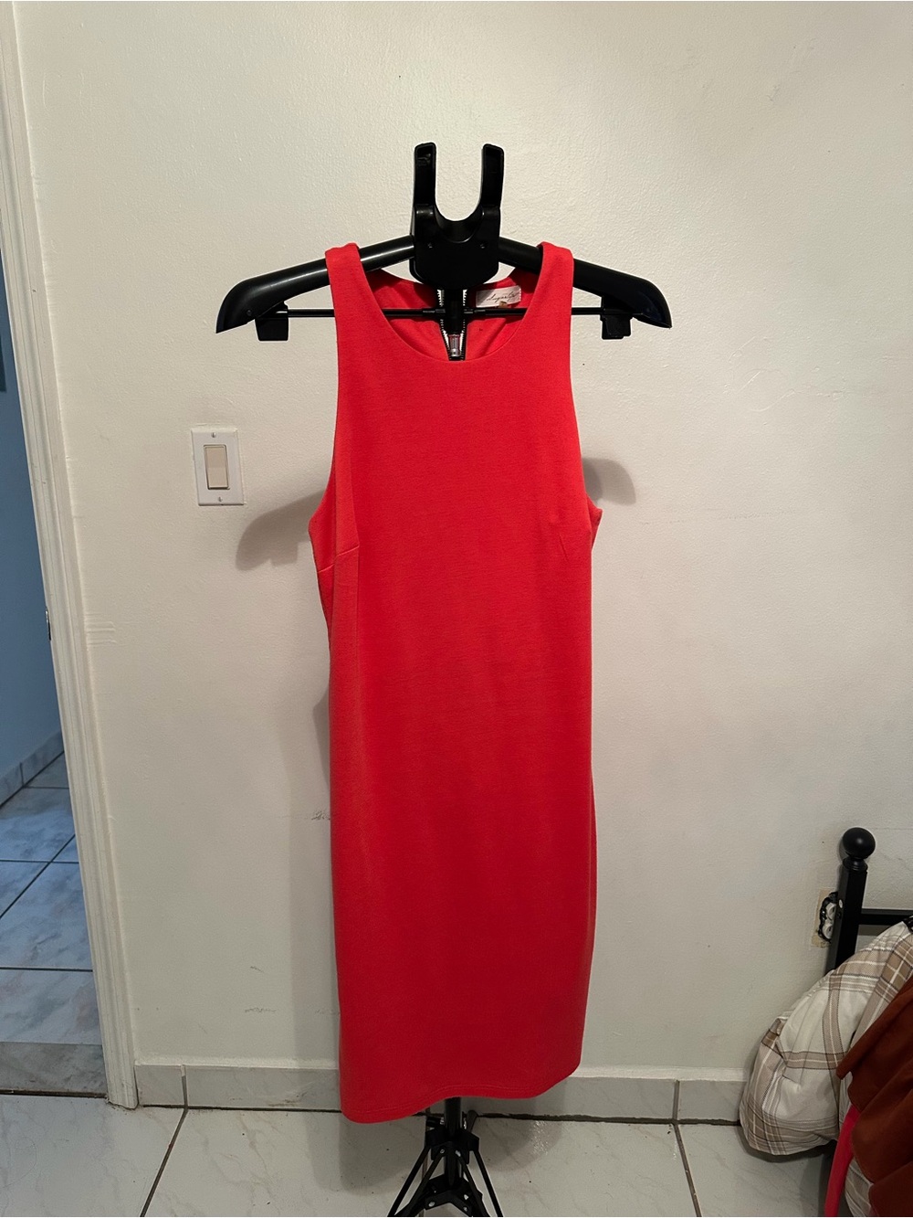 Sugarlips Sleeveless Red Sheath Midi Dress